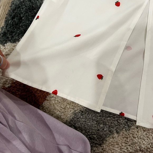 Strawberry White Formal Dress - Picture 7 of 8